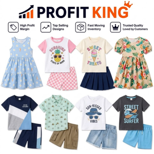 Conjuntos deportivos de verano para niños pequeños, camiseta con cuello redondo y pantalones cortos, 2 piezas, entrega de estilos y colores aleatorios - Product Image 1