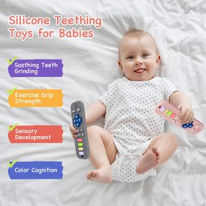 Bán Hot bap miễn phí <span class=keywords><strong>Teether</strong></span> điều khiển từ xa Silicone Shape teethers Chewable đồ chơi cho bé điều khiển từ xa - Product Image 5
