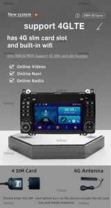 Autoradio 2 DIN Android 14 cho Mercedes Sprinter Benz B200 VITO w639 viano B Class W169 W245 W20 đa phương tiện stereo đầu đơn vị <span class=keywords><strong>RDS</strong></span> - Product Image 5