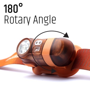 Linterna Frontal Recargable Tipo-C de 600 Lúmenes 180 °   Faro giratorio IPX5 con 7 modos de iluminación para acampar, hacer senderismo y correr - Product Image 6