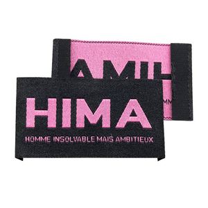 Étiquettes tissées pour col de t-shirt, étiquettes pliées à l'extrémité, étiquettes à coudre sur les vêtements - Product Image 1
