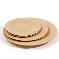 Assiettes en bambou jetables et réutilisables de haute qualité, biodégradables, pour pique-nique et fête, en gros, 6''/7''/8''/9''/10''/12''