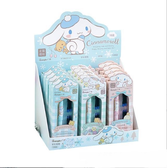 ZG-Лидер продаж, сменные чернила для студентов Sanrio, стираемые синие ручки, набор для написания книг с запасными чернилами, перьевая ручка