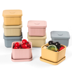 Boîte de conservation alimentaire en silicone de qualité alimentaire, norme américaine, boîte de fraîcheur pour réfrigérateur, récipient hermétique pour la préparation des repas - Product Image 1