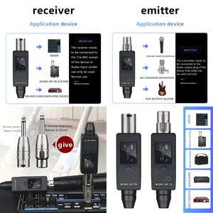 Micrófono Dinámico Profesional UHF con Conector XLR, Micrófono de Mano con Cable e Inalámbrico, Mezclador de Audio FM, Cancelación de Ruido, para Entrevistas - Product Image 5