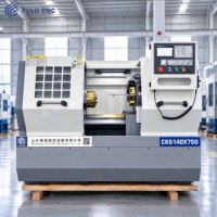 Tour à lit plat CNC CK6140-750 avec tourelle électrique à 8 postes, tour à métaux de haute précision