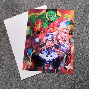 Precio <span class=keywords><strong>de</strong></span> fábrica Superhero Movie 3D Lenticular Picture Design Anime 3D Picture para Decoración - Product Image 3