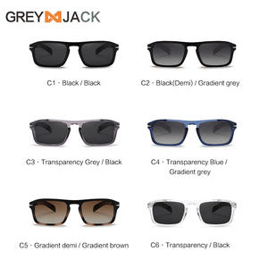 Gafas de Sol Unisex Grey Jack, Montura de PC, Lentes TAC, Protección UV400 Tipo 3, Montura Negra Transparente - Product Image 4