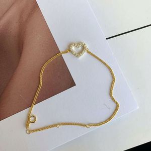 Dylam 18k Gold Plated Heart <b>Adjustable</b> <b>Bracelet</b> Ankle <b>Bracelets</b> for Women Girls Initial 18k Real Plated Anklets Love Bead Chain - Product Image 4