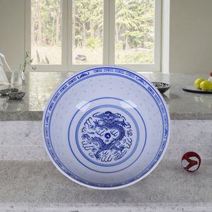 Tazón de Ramen de Porcelana Celadon Azul y Blanco Retro de Jingdezhen, Ecológico, al por Mayor, con Logotipo Personalizado para Uso en Restaurantes - Product Image 3