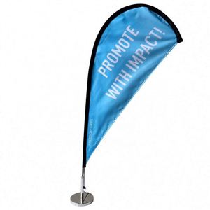 Mini Teardrop Desk <b>Flag</b> Advertising Beach Banner Flying Table Stand for Automotive Insurance Education Agriculture Travel Agency - Product Image 1