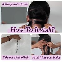 Extensions de tresses 100% cheveux humains, ondulées, 20 pouces, noires, en vrac, 3,84 onces