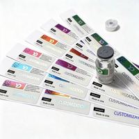 Étiquettes personnalisées en rouleau, étiquettes imperméables pour petits flacons, emballage d'échantillons, service d'impression OEM