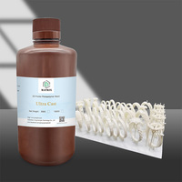 Resin Cair Sintetis 405nm 10K yang Dapat Dicuci dengan Air, Rendah Bau, untuk Printer 3D LCD DLP SLA, 1kg/botol, Kemurnian 100%, Bersertifikat CE ROHS FCC