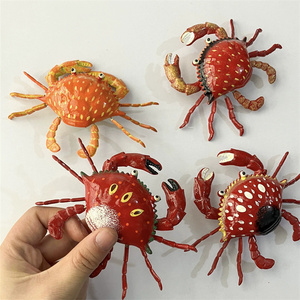 Simulated Crab Refrigerator Magnet Painted Home Decoration Daily 3d Fridge Magnet Food Miniature - Product Image 4