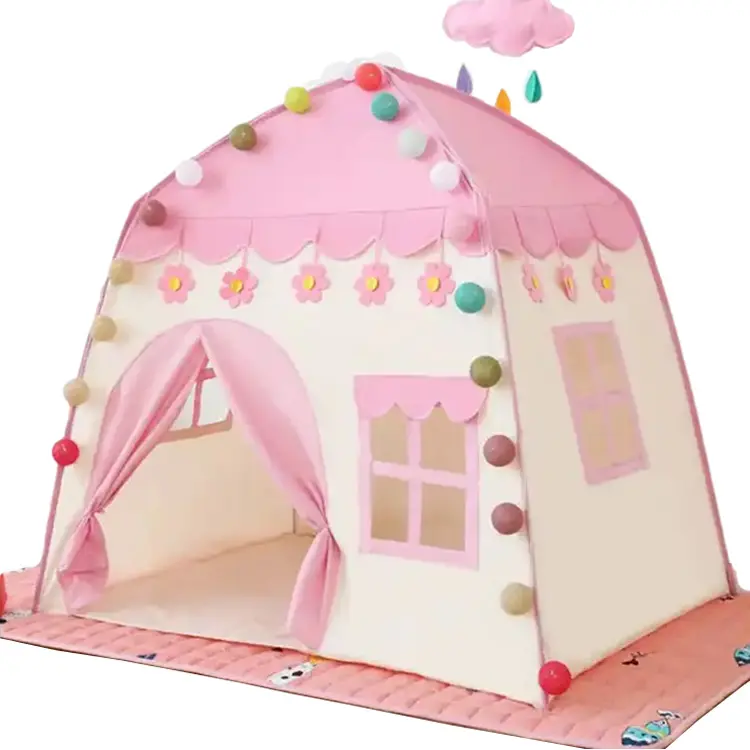 Seamind Children Indoor Outdoor Games Princess House Toy Tent Kids Castle Play Toy Tent