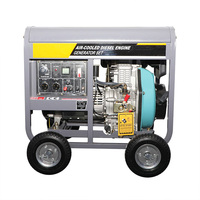 Hochwertiger VISION DG8500E 7kW Offener Dieselgenerator 192F Motor Luftgekühlter Einzylinder-Aggregat mit ATS 50/60Hz