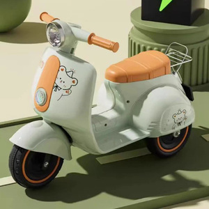 Triciclo eléctrico para niños, verde y naranja, de un solo motor, recargable, juguete para montar para niños de 1, 2 y 3 años - Product Image 3
