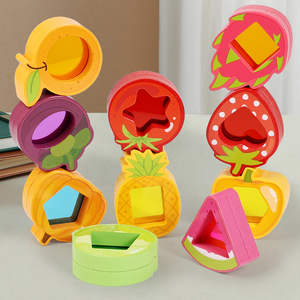 Juego <span class=keywords><strong>de</strong></span> 10 Cubos <span class=keywords><strong>de</strong></span> Acrílico Transparente con Forma <span class=keywords><strong>de</strong></span> Frutas y Verduras, Color Arcoíris, Bloques <span class=keywords><strong>de</strong></span> Construcción para Niños - Product Image 2