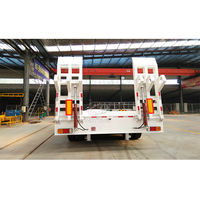 Semi-remorque surbaissée d'occasion à 3 essieux, 70 tonnes, 40 pieds, avec chargeur de 40 tonnes, extensible à 50 tonnes, hydraulique, à vendre