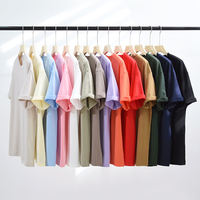 T-shirts en coton 100% en gros, imprimés par flexographie, décontractés, compressés, vierges, épais 230g, pour hommes, personnalisables