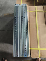 Rails coulissants robustes à 3 sections détachables de 76 pouces de large et de 2,5 mm avec une capacité de charge de 220 kg dans les armoires industrielles de camping-car.