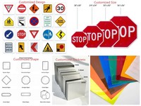 Señal de Seguridad Vial Reflectante de Aluminio de Alta Visibilidad para Exteriores con Película Reflectante de Segundo Grado, Señal de Advertencia de Límite de Velocidad