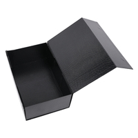 Boîte en carton pliable magnétique personnalisée pour chaussures, texture crocodile, emballage jetable écologique pour chaussettes et fourrure