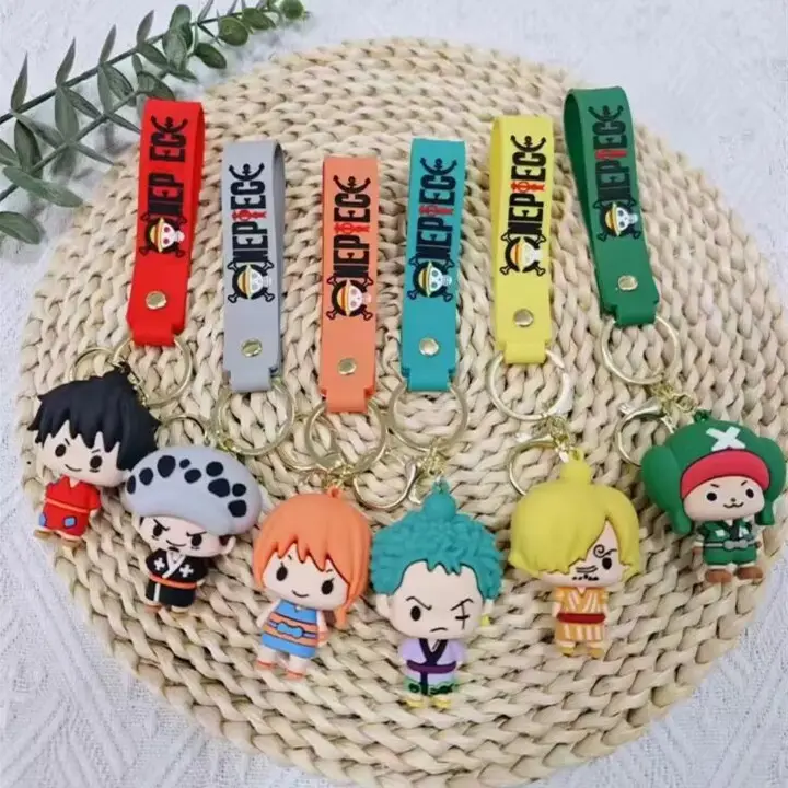 12 Styles 1 Piece HUNTERxHUNTER Anime Keychain Cartoon Bag Hanger Children's Personalized Keychain Ring For Kids