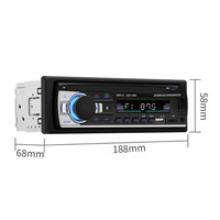 Pemutar MP3 Mobil JSR-530L dengan Bluetooth, USB Flash Drive & Slot Kartu, Panggilan Hands-Free, Radio