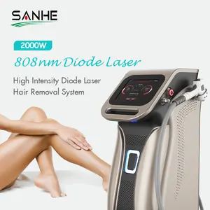 Ice Platinum 2000W 808Nm Diode Laser System Professional Painless Permanent Laser Hair Removal Machines