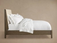 Modernes Luxus-Massivholzbettgestell Designer Gepolstertes Plattformbett Holzbetten für Schlafzimmer-Sets Luxusmöbel
