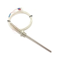 Sonde de température à thermocouple de type PT100/K/J/E avec vis M8, longueurs de 1M à 5M, résolution 0,2, indice de protection IP43