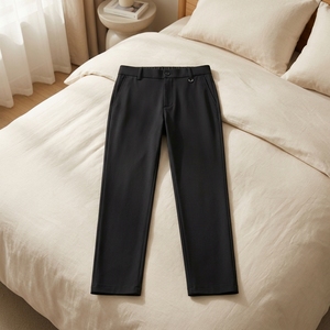 <span class=keywords><strong>Pantaloni</strong></span> Casual Premium da <span class=keywords><strong>Uomo</strong></span> Vestibilità Classica Senza Stiratura <span class=keywords><strong>Vita</strong></span> Elastica Piatta Espandibile Tinta in Capo Spandex Leggeri - Product Image 1
