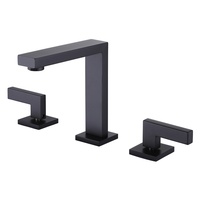 Robinet de baignoire autoportant en laiton à pulvérisation douce, avec valve en céramique noire de luxe, standard hôtelier, vente chaude
