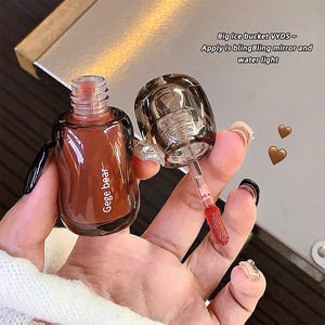 Aceite Labial de Marca Privada con Pompón, 45 Colores Opcionales, Hidratante, con Brocha Grande, Brillo Labial, Maquillaje al por Mayor, Aceite <span class=keywords><strong>Voluminizador</strong></span> de Labios - Product Image 2