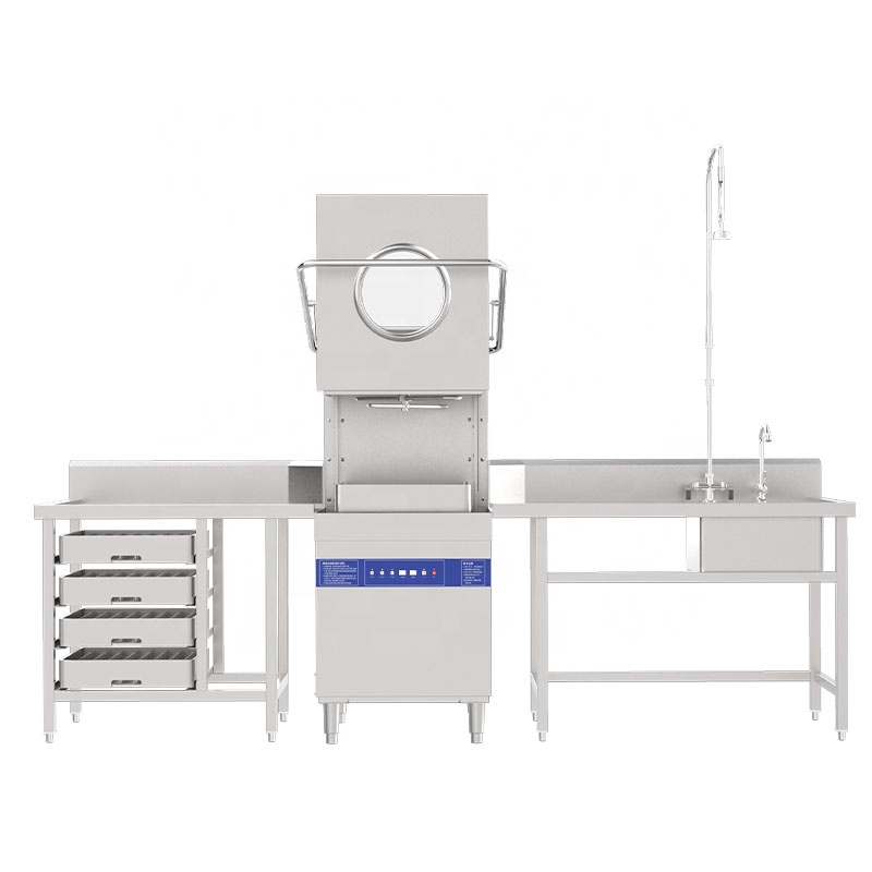 Heavy Duty Industrial Use Professional Kitchen Smart Touch Control Fast Efficient Reliable Large Capacity Hood Dishwasher