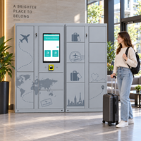 Casier à bagages intelligent avec serrure numérique, armoire de rangement métallique pour aéroport, gare, hôtel, stockage de bagages