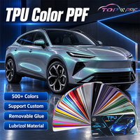Film TPU changeant de couleur vert armure 1,52*15M auto-réparant résistant aux rayures 7,5 mil PPF couleur carte de couleurs offerte