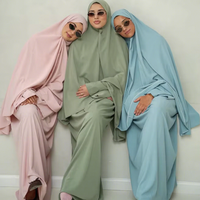 Ensemble Abaya Khimar Islamique Modeste ODM 2026 – Tissu Premium Respirant et Élastique pour Hijab Long