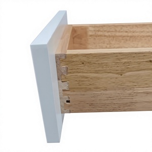 Dovetail Cabinet Drawers <b>Boxes</b> Natural Wood White Shaker Base Kitchen Cabinets Undermount <b>Soft</b> Close Drawer Slides - Product Image 1