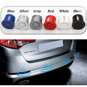 GreenYi aparcamiento Parktronics con 4PCS negro plata blanco negro, azul, rojo, 22MM sensores de Radar de marcha atrás sonido de timbre de alarma - Product Image 4