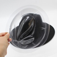 Support de chapeau Fedora en forme de paquet, support de chapeau en PVC noir
