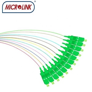 Fibra óptica SC UPC APC modo único G652D G657A 0,9mm 2mm 3mm OS2 fo12 fibra óptica Pigtail SC 12 Core fibra pigtail - Product Image 2