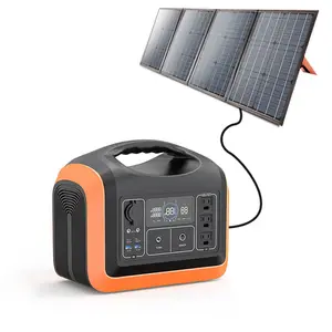 SOUOP CE Certificate Large Capacity Outdoor Standby Portable Power Supply With Folding Solar Panel