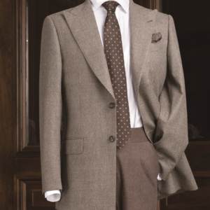 Traje de Invierno Italiano Vintage Británico para <span class=keywords><strong>Caballero</strong></span>, Traje de Lana de Alta Gama con Estampado de Pata de Gallo, Chaqueta de Traje Entallada de Un Solo Pecho para Hombre - Product Image 5