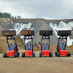 รถตักล้อยางแบบสกิดสเตียร์ที่มีความแข็งแรงสูง โครงสร้างทนทาน มอเตอร์ทรงพลัง ยกสูงได้ตามมาตรฐาน สำหรับงานเหมือง รองรับเหล็กหนาสูง - Product Image 6