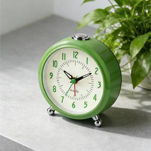 Reloj Despertador de Cuarzo Silencioso Minimalista Verde de 4 Pulgadas para Decoración del Hogar y Dormitorio Infantil - Product Image 3
