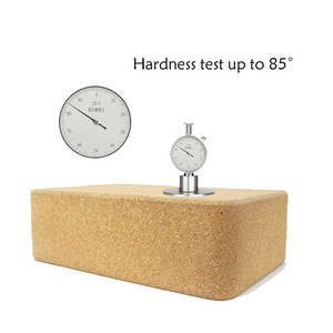 Logotipo personalizado reciclado respetuoso con el medio ambiente 100% madera Natural Yoga ladrillo Premium espuma de corcho orgánico Yoga bloque conjunto para ejercicio físico - Product Image 3