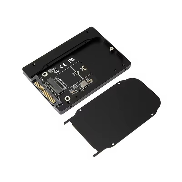 SFF-8639 NVME U.2 to NGFF M.2 M-key PCIe SSD Adapter Card with Aluminum Enclosure Case for Mainboard Replace Intel SSD XS1715